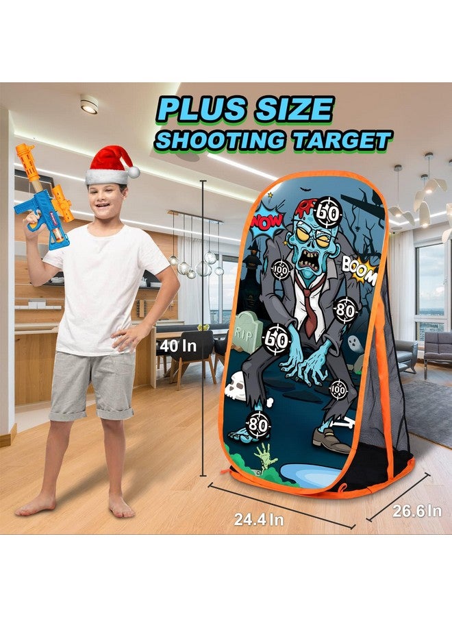 كوانكور أهداف ألعاب الرماية متوافقة مع كرات نيرف فوم بلاستر بوبر، ألعاب مثالية لمهرجانات أعياد الميلاد للأولاد في الأماكن المغلقة والمفتوحة في الفناء الخلفي للأطفال لممارسة الرماية - Image 3