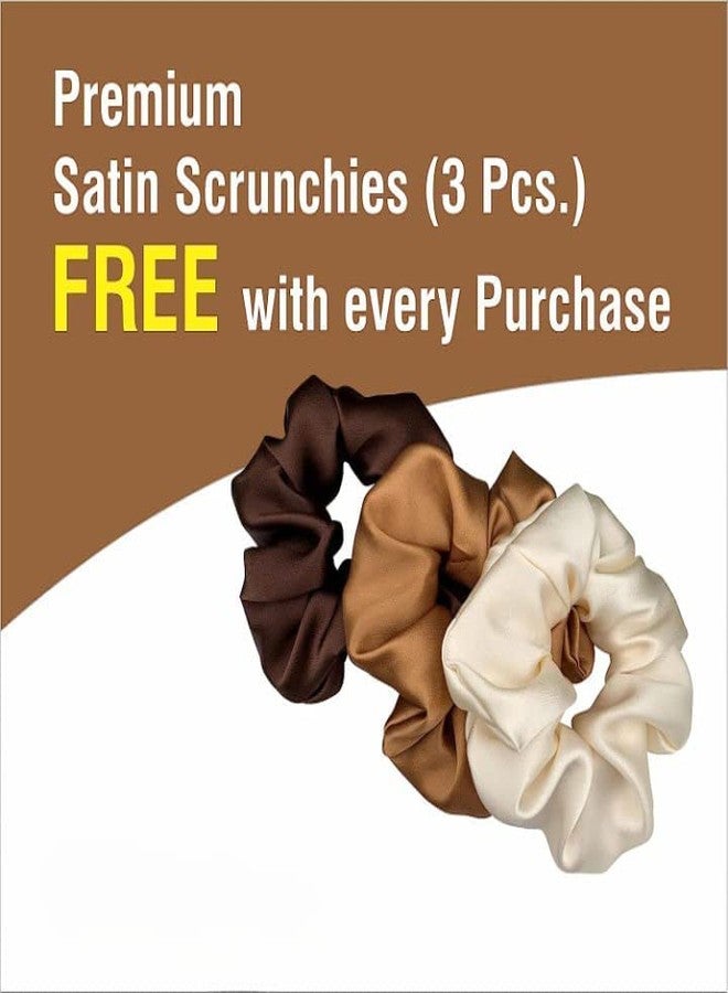 Libea Satin Silk Hair Cap for Sleeping with 3 Satin Scrunchies, Adjustable Satin Bonnet |Satin head cap for sleeping| - Image 3