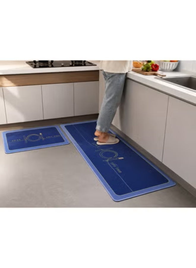 Two-piece kitchen rug set, non-slip, anti-fatigue, washable, for kitchen, hallway, dining room, entryway, home and office decor. - Image 3