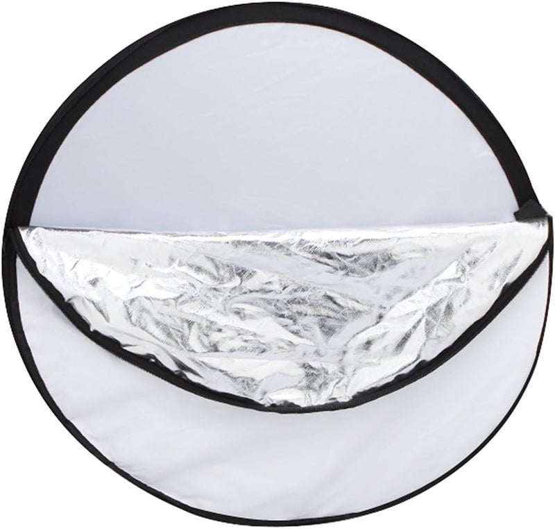 Mixfeer 43" 110cm Disc 5 in 1 (Gold, Silver, White, Black, Translucent) Multi Portable Collapsible Photography Studio Photo Light Reflector - Image 4