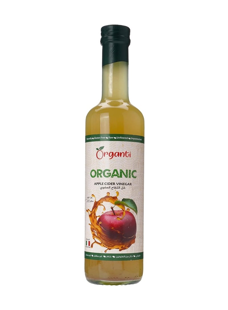 Organti Organic Raw Apple Vinegar 500ml  - Image 1
