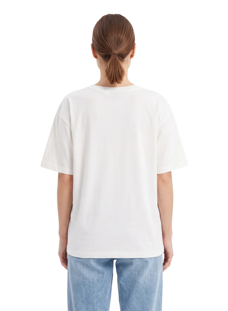 ديزني Disney Princess Belle Women’s Drop Shoulder T-Shirt | Beauty and the Beast Graphic Casual Cotton Tee