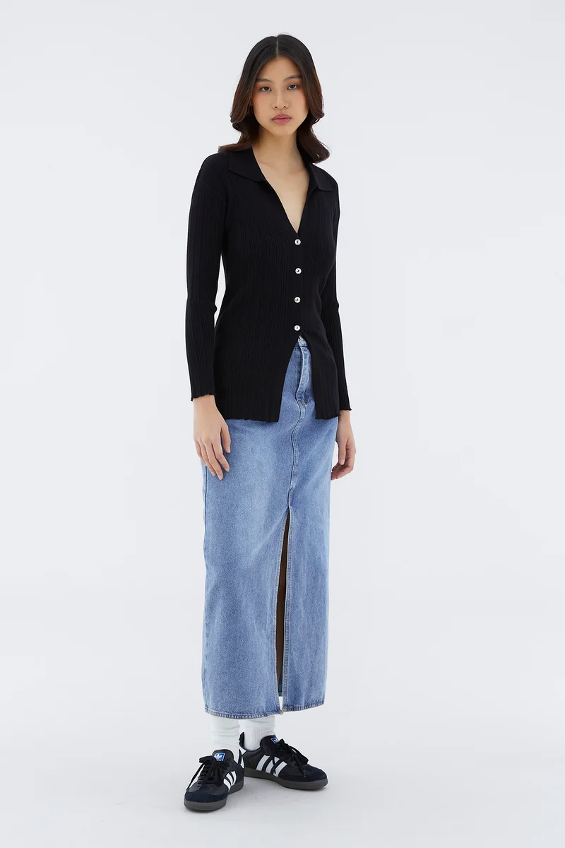 The Editor's Market Quicinda Longline Knit Top