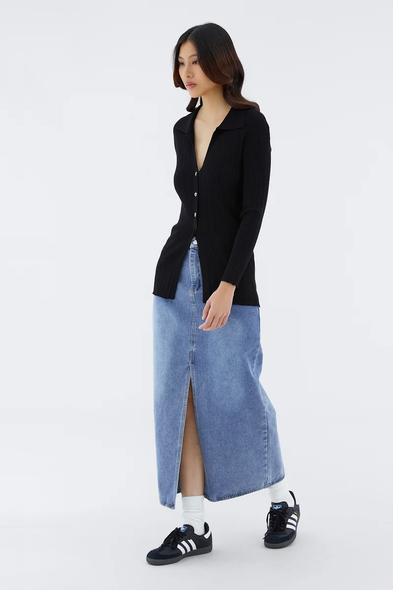The Editor's Market Quicinda Longline Knit Top
