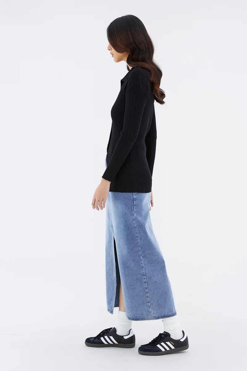 The Editor's Market Quicinda Longline Knit Top