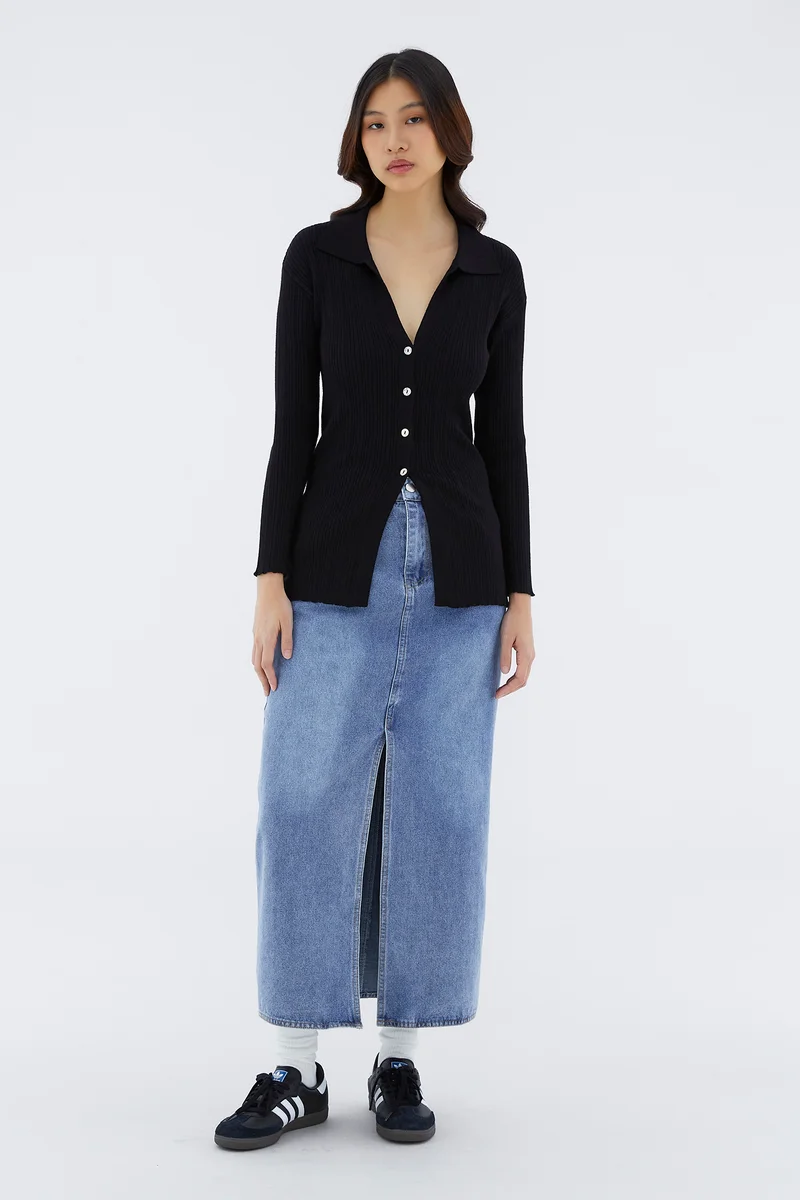 The Editor's Market Quicinda Longline Knit Top