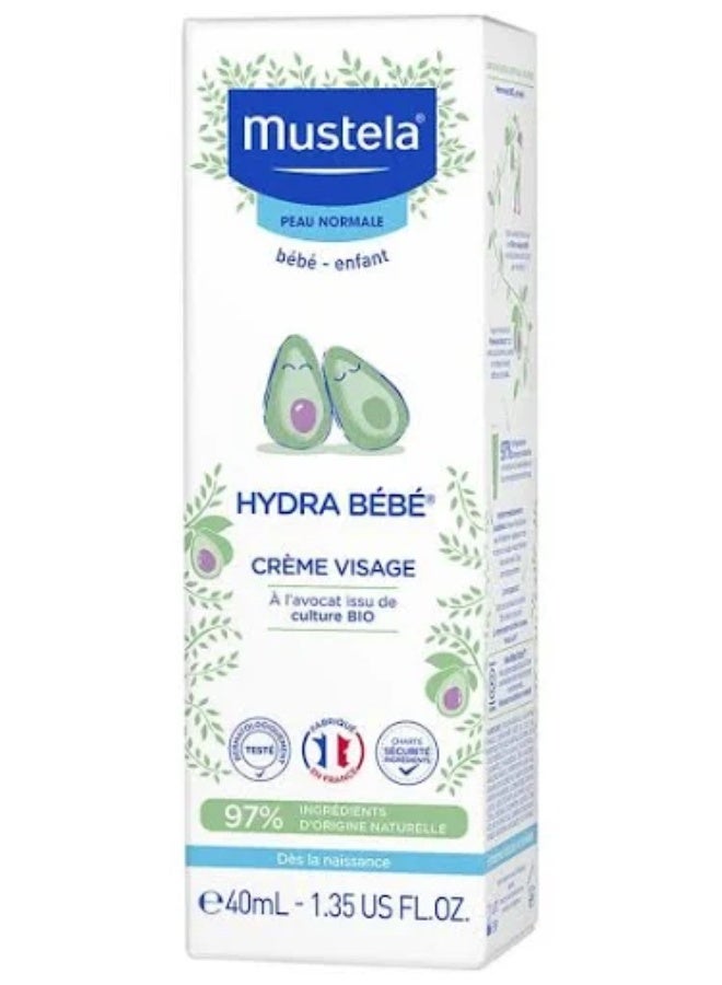 MUSTELA HYDRA BEBE FACE CREAM 40ML (PACK OF 2) - Image 3
