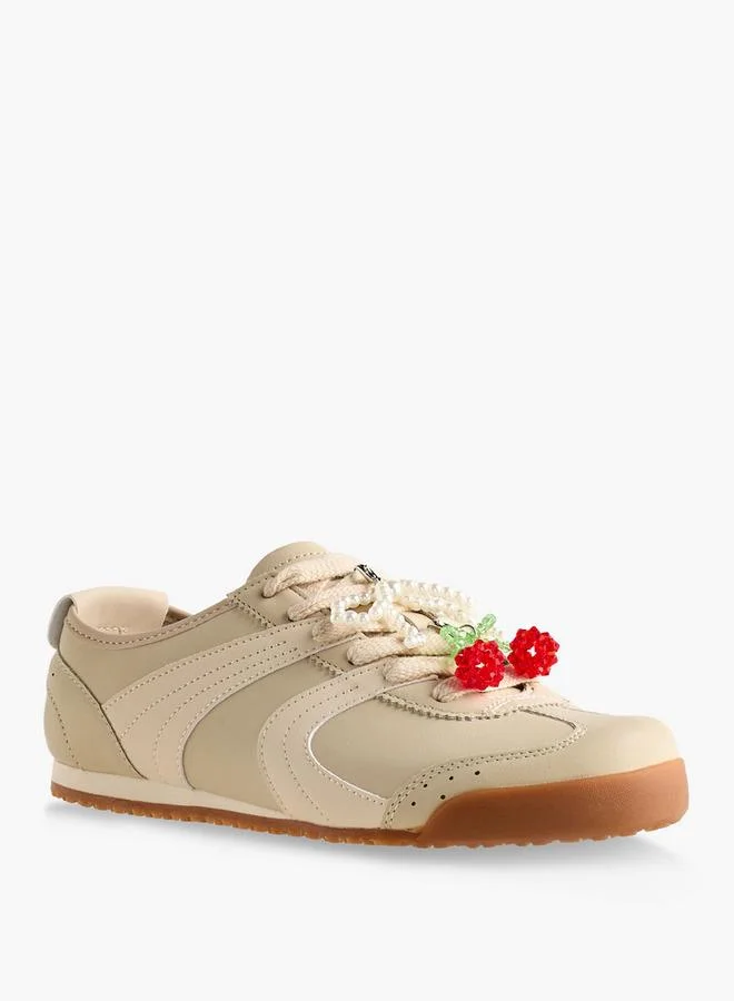 Celeste Women Pearl Embellished Sneakers
