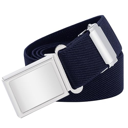 WELROG Kids Adjustable Magnetic Belt for Boys - Girls Elastic Stretch Buckle Belts Toddler (Navy blue) - Image 1