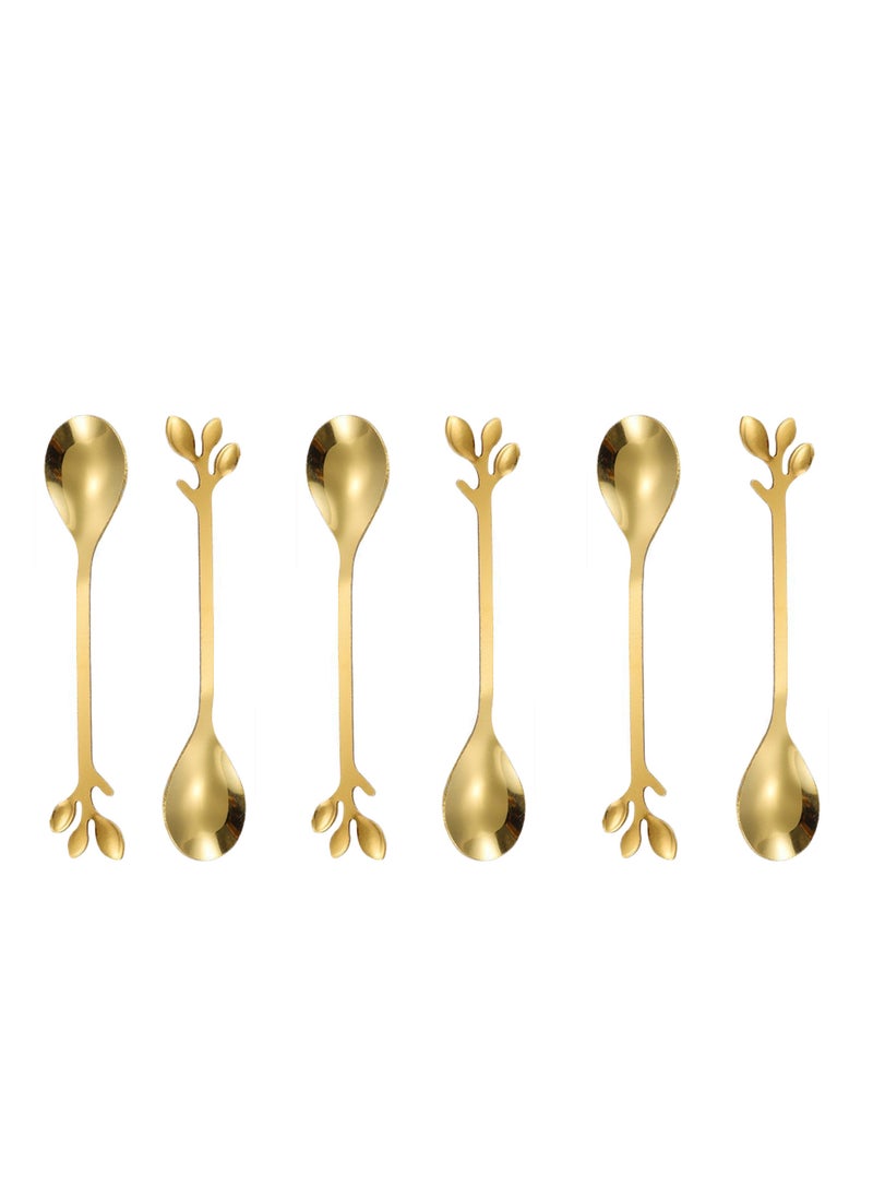 Generic 6-Piece Stainless Steel Coffee Spoon Set  - Image 1