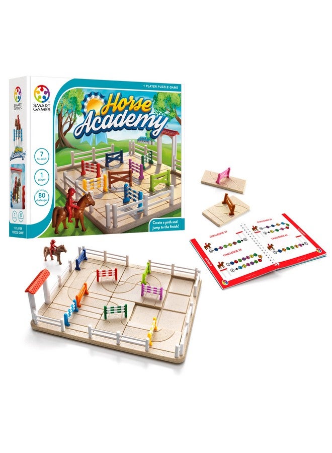 SmartGames Horse Academy Path-Building Game With 80 Challenges For Ages 7 To Adult - Image 1
