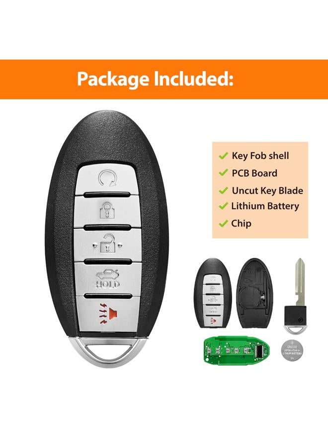 TG Auto 5 Buttons 433Mhz KR5S180144014 ID47/7952 Chip Keyless Fob Smart Car Remote Key Replacement For 2013 2014 2015 Nissan Altima - Image 5