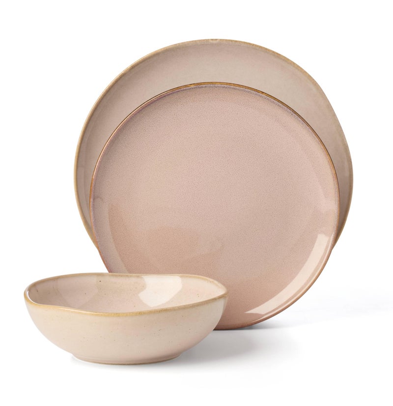 Oneida 897202 Organic Shades 12-Piece Dinnerware Set, Service For 4, Unique Color May Vary, Clay - Image 2
