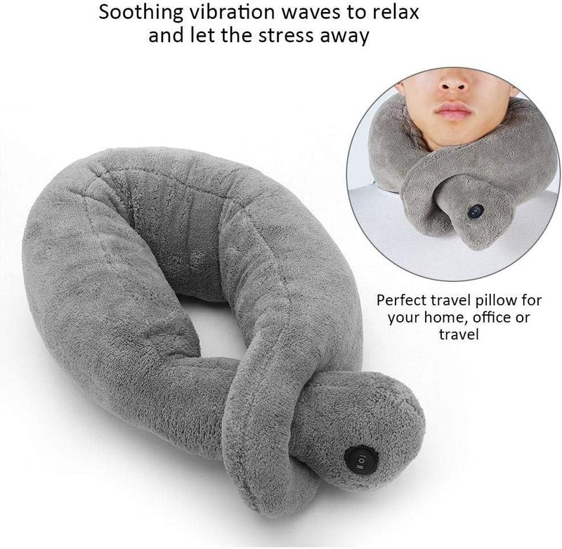 klarako Massaging Neck Pillow Wrap,Cordless Neck Vertebra Massage Electric Travel Pillow to Relieve Stress at Office, Home and Car - Image 4
