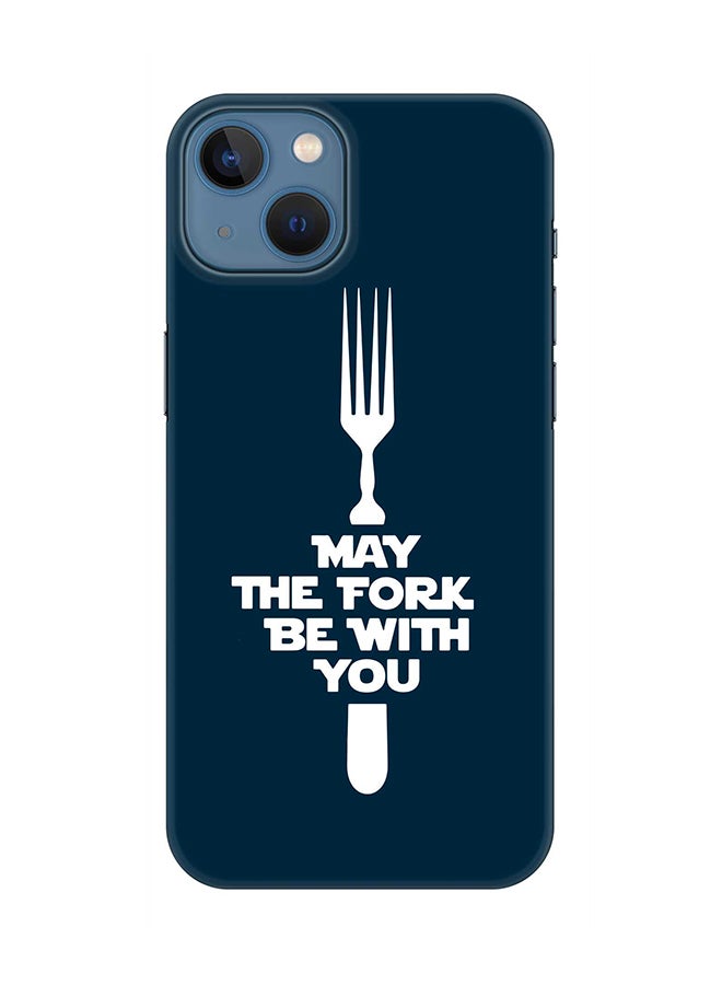 Stylizedd Case for Apple iPhone 14 Slim Snap Classic Series Mobile Cover Hard PC Shield Matte Finish Print - May the fork