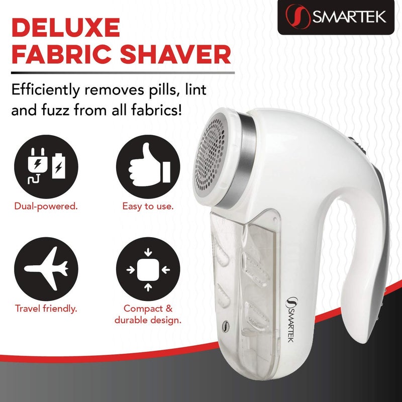Smartek Fabric Shaver Fuzz Remover, Electric Lint Remover for Clothes, Sweater Shaver to Remove Pilling, Couch Cleaner - Image 3