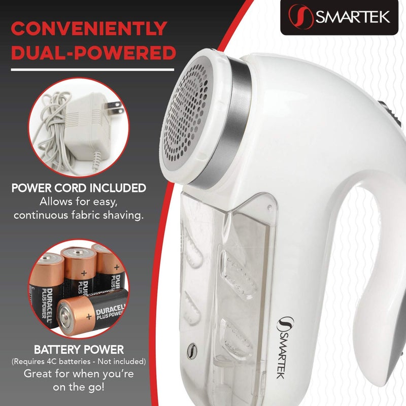 Smartek Fabric Shaver Fuzz Remover, Electric Lint Remover for Clothes, Sweater Shaver to Remove Pilling, Couch Cleaner - Image 4