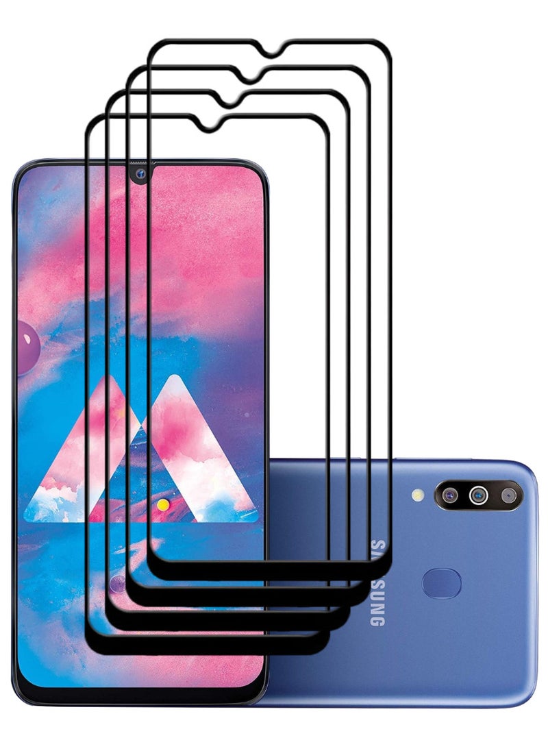 ACLIX 4 Pieces Antistatic ESD Dustproof Premium Quality High Definition Tempered Glass Screen Protector Designed For Samsung Galaxy M30 - Image 1