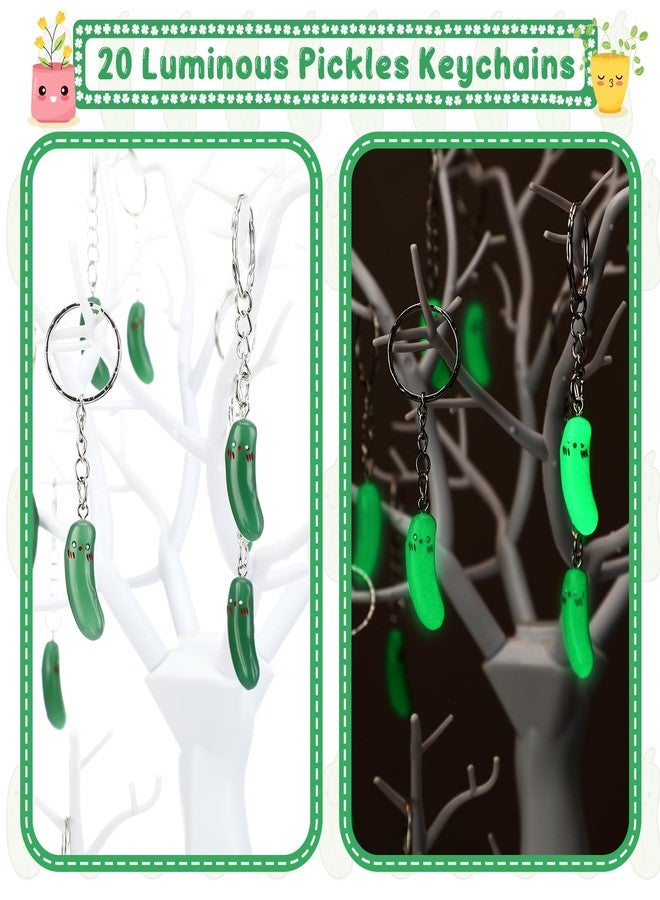 Sinload 25 Sets Inspirational Pickle Gift Bulk Employee Appreciation Gifts Pickle Ballpoint Pens Emotional Luminous Keychains Bookmark for Social Worker Coworker Office Staff Team Teacher Nurse - Image 4