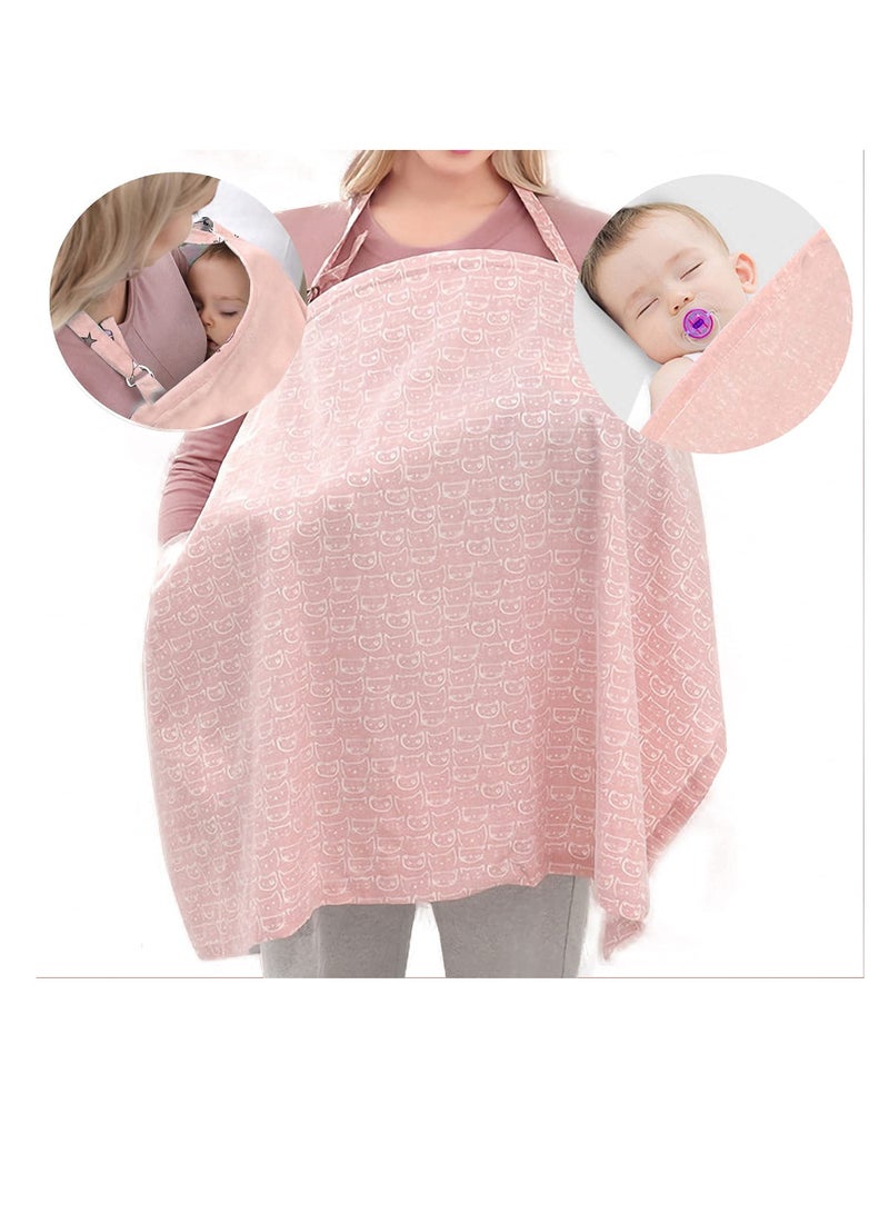 Stylish Cotton Nursing Cover with Adjustable Strap - Lightweight, Breathable & Discreet Feeding Scarf for Full Privacy - Image 4