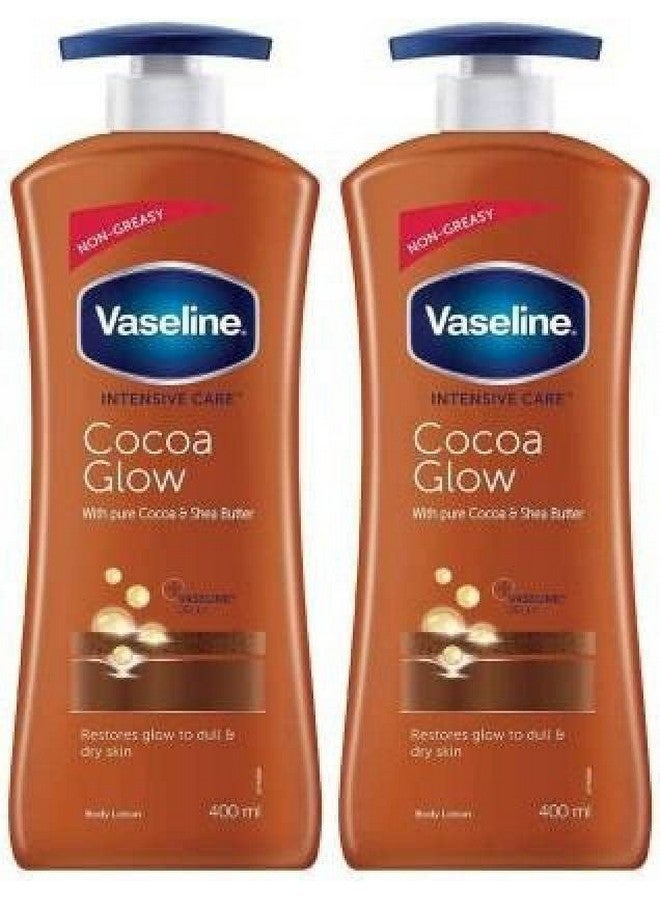 Vaseline COCOA GLOW SHEA BUTTER BODY LOTION 400 ML X 2 (800 ml)