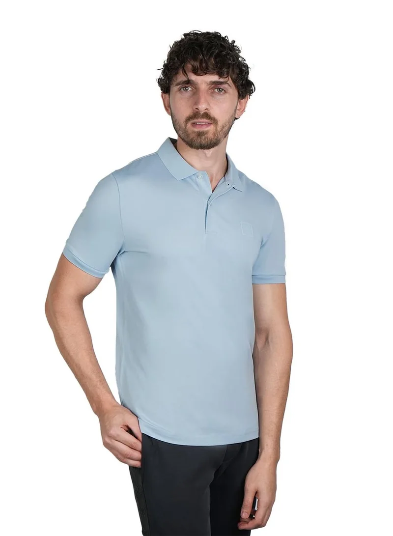 Men's Slim Fit Embossed Pique Polo| Silk Touch Series