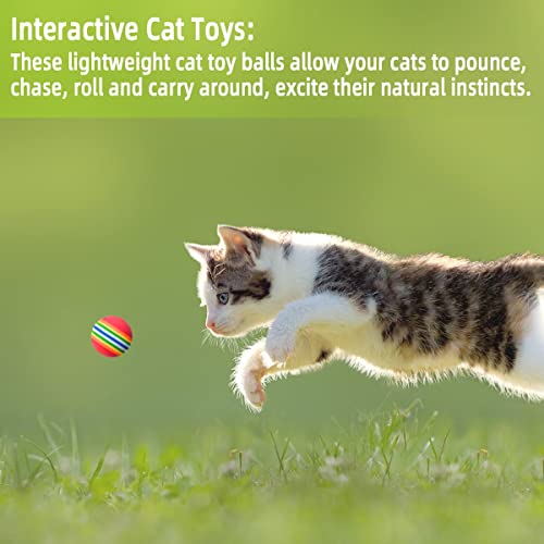 yuntop 12 Pack Foam Cat Soccer Balls - Soft, Quiet, Interactive Toys for Kitten, Dog, Puppy - Indoor Activity Play, Chase, Training, Chewing - Image 4