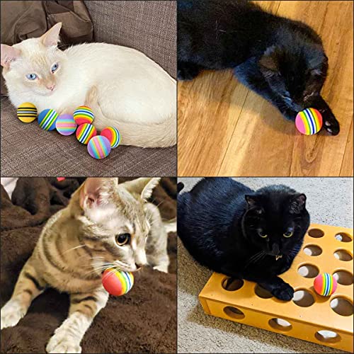 yuntop 12 Pack Foam Cat Soccer Balls - Soft, Quiet, Interactive Toys for Kitten, Dog, Puppy - Indoor Activity Play, Chase, Training, Chewing - Image 2