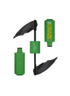 Craze Duo Mascara | 2-In-1 Lengthening And Volumizing Mascara With Non Clumping And Non Flaking Finish | Smudgeproof And Waterproof | Black, 20Ml