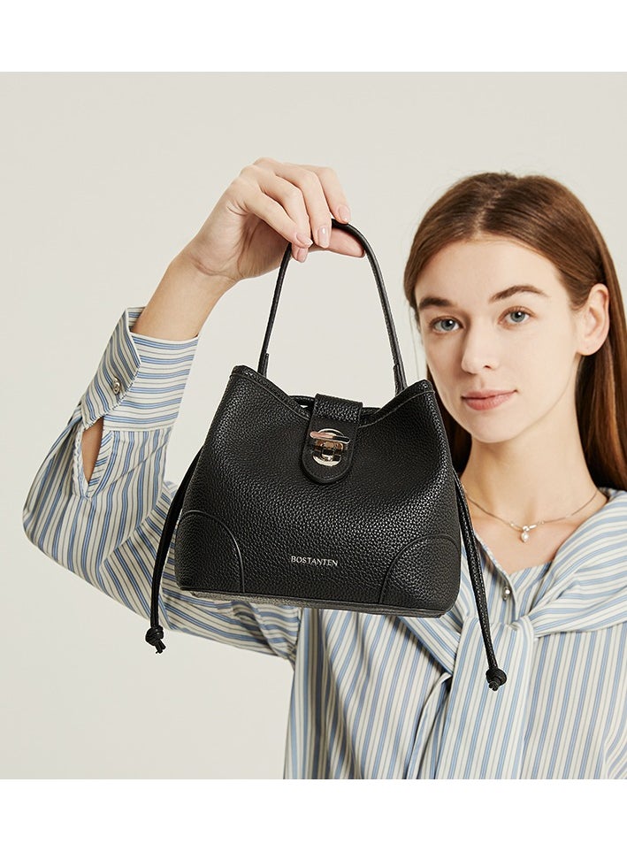 Women's Drawstring Bucket Bag with Buckle Lock – Stylish and Secure Shoulder Bag for Everyday Use / Black - pzsku/Z640E5E055BF5749AFE4BZ/45/1741362123/bb3e426d-5090-4301-9ce1-b762debcb88f