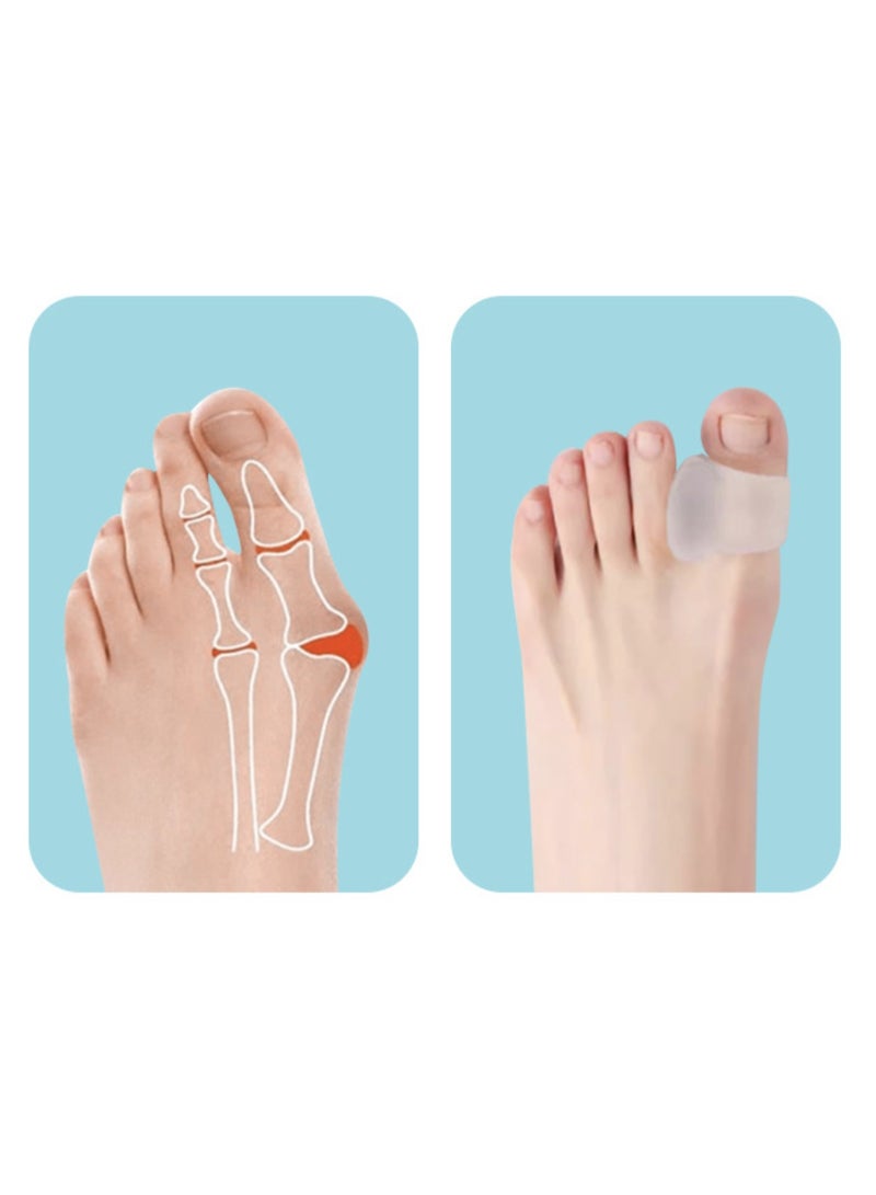 2Pcs Bunion Corrector Toe Separators,Silicone Orthopedic Bunion Corrector,Relieve Bunion Pain, for Overlapping Toes,Bunions,Big Toe Alignment,Corrector and Spacer - Image 3