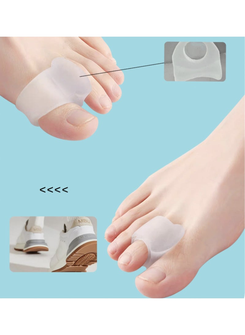 2Pcs Bunion Corrector Toe Separators,Silicone Orthopedic Bunion Corrector,Relieve Bunion Pain, for Overlapping Toes,Bunions,Big Toe Alignment,Corrector and Spacer - Image 2