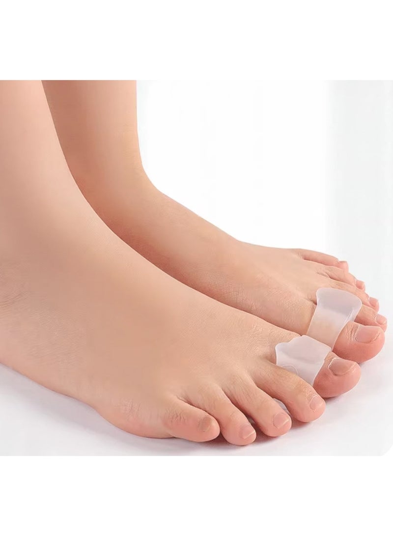 2Pcs Bunion Corrector Toe Separators,Silicone Orthopedic Bunion Corrector,Relieve Bunion Pain, for Overlapping Toes,Bunions,Big Toe Alignment,Corrector and Spacer - Image 1