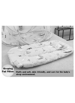 ZCM-HAPPY Foldable Baby Mosquito Net Free Installation Comfortable Cool Mosquito Cover with Pillow Cushion (0-3 Years), Breathable and Portable  - Image 5