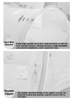 ZCM-HAPPY Foldable Baby Mosquito Net Free Installation Comfortable Cool Mosquito Cover with Pillow Cushion (0-3 Years), Breathable and Portable  - Image 4