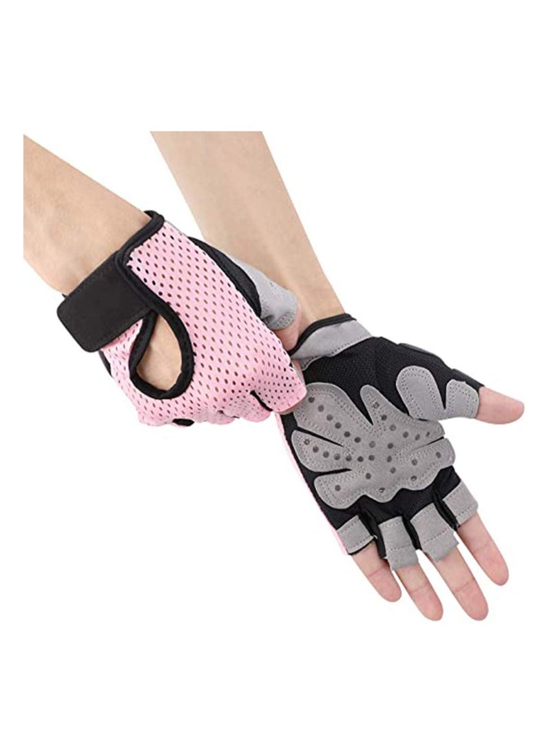 SYOSI Fitness Gloves Anti-skid Training Gripper Gloves Half Finger Cycling Driving Gloves Mountain Road Biking Yoga Gloves Callus Guard Workout Weight Lifting Gloves Motorbike Riding Mittens  - Image 4
