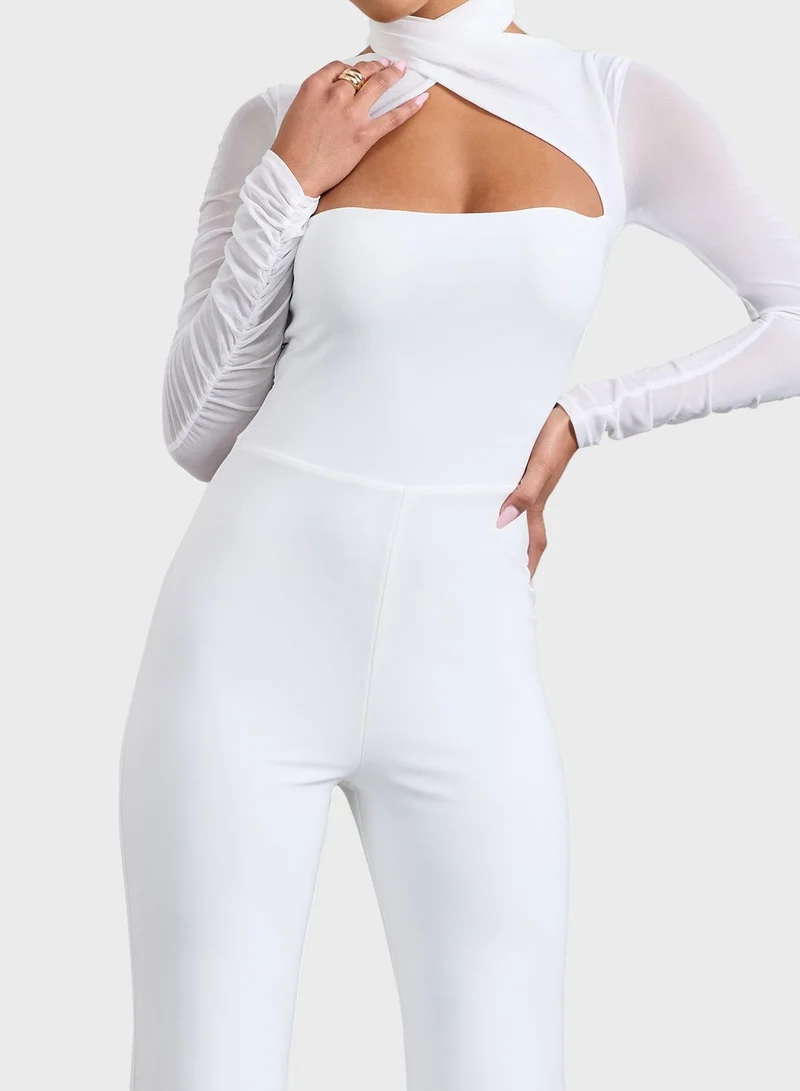 Club L London High Waist Jumpsuit