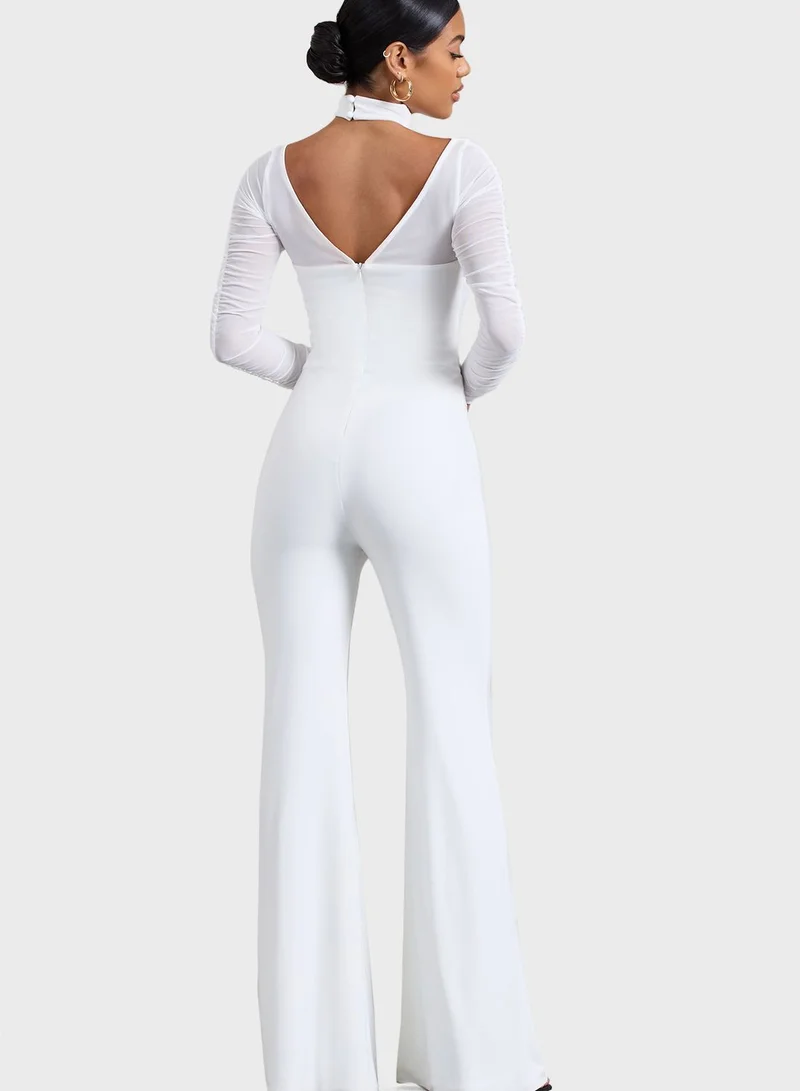 Club L London High Waist Jumpsuit