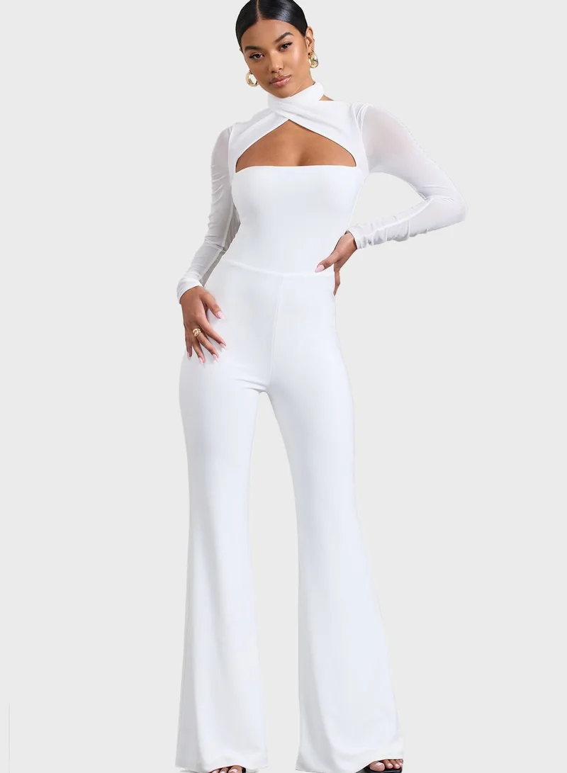 Club L London High Waist Jumpsuit