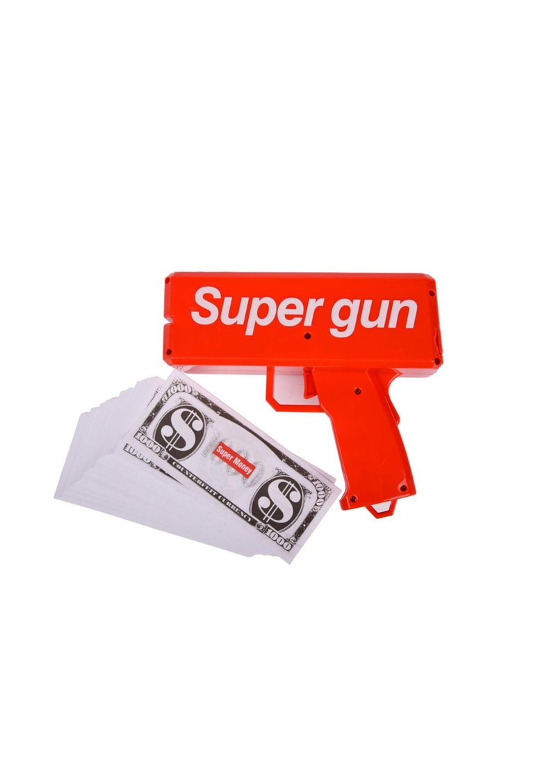 Super High-Speed Money Spray Gun - Ultimate Party Blaster for Dollar Bills, Red Envelopes & Confetti (Holds 130+ Bills) - Battery-Powered Cash Cannon for Weddings, Events - Image 1