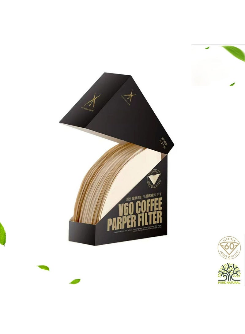 VILILY 100-Piece Coffee  Paper Filter Beige 13.4cm  - Image 1