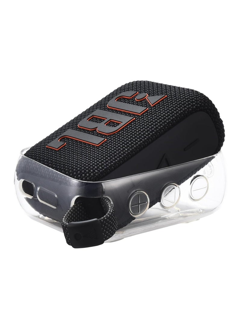 General Silicone case for JBL GO 4 Bluetooth speaker, portable mini speaker case, transparent TPU case  - Image 2