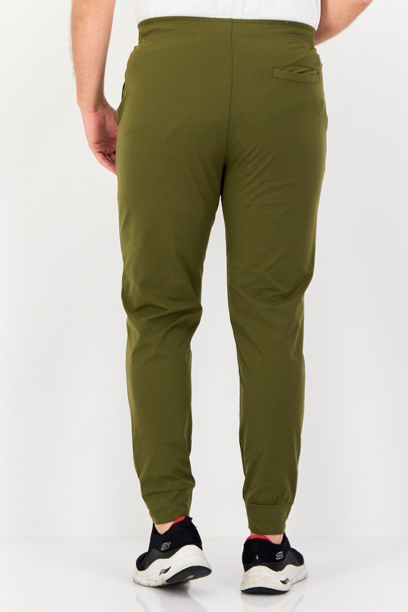RBX Men Sportswear Fit Solid Outdoor Sweatpants, Olive  - Image 4