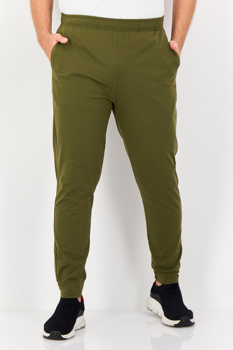 RBX Men Sportswear Fit Solid Outdoor Sweatpants, Olive  - Image 1