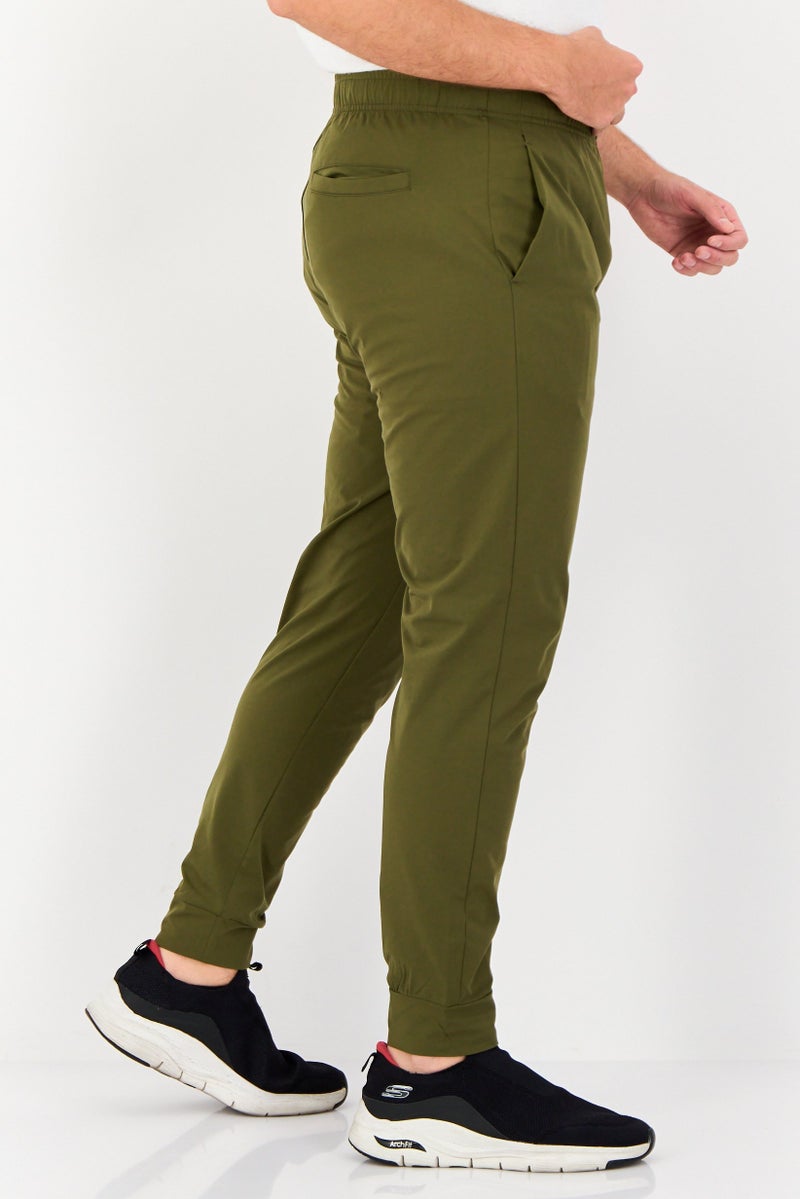 RBX Men Sportswear Fit Solid Outdoor Sweatpants, Olive  - Image 2