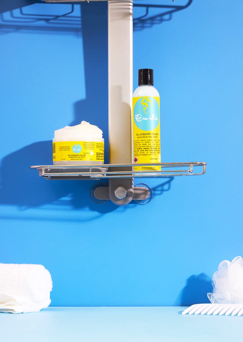 Curls Blueberry Bliss Reparative Hair Wash - 8 oz, Encourage Balanced Scalp, Rich and Creamy Sulfate-Free Cleanser, For Wavy, Curly, and Coily Hair Types - Image 2