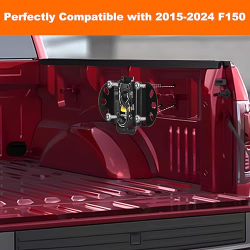 XCBYT Retractable Ratchet Straps for 2015-2024 Ford F-150, 2 Pack Heavy Duty Truck Bed Tie Down Straps, 1" x 10FT Self-Retracting Cargo Straps, 1322LB Break Strength, Easy Install F150 Accessories - Image 2