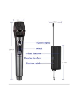 UHF High Quality Professional Rechargeable Wireless Live Dynamic Microphone For Vocal Karaoke  - Image 3