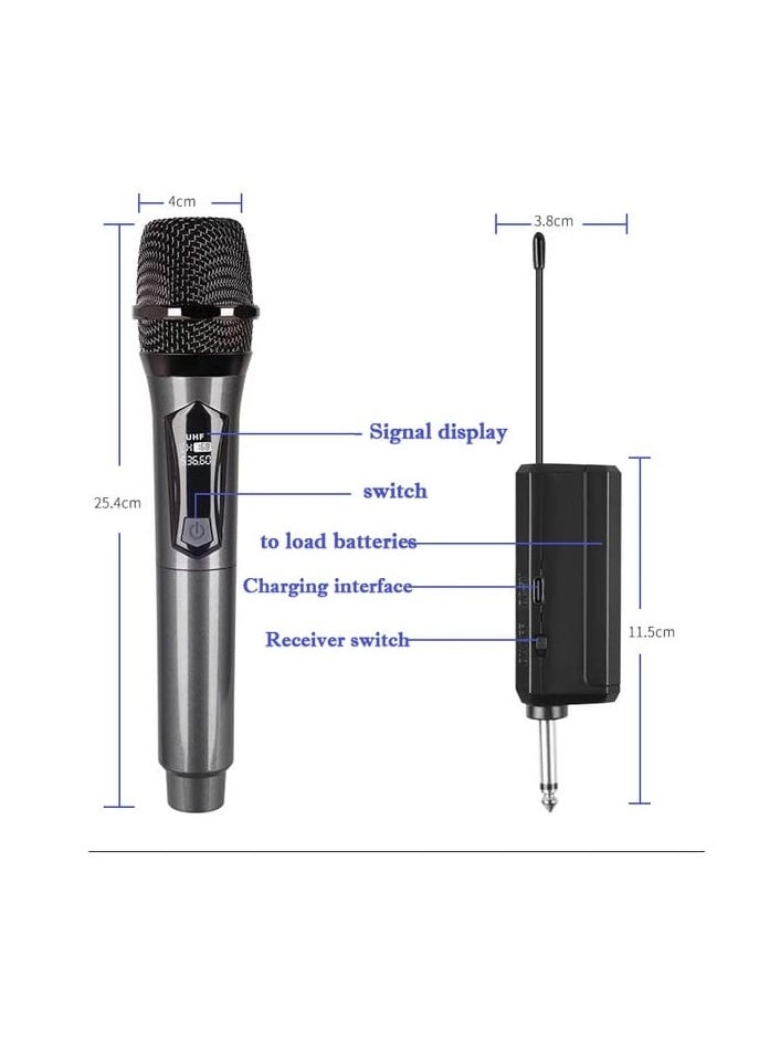 UHF - High Quality Professional Rechargeable Wireless Live Dynamic Microphone For Vocal Karaoke - Image 1