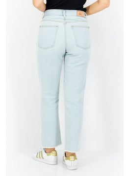QUIKSILVER Women Up Sized Washed Denim Jeans, Blue  - Image 2